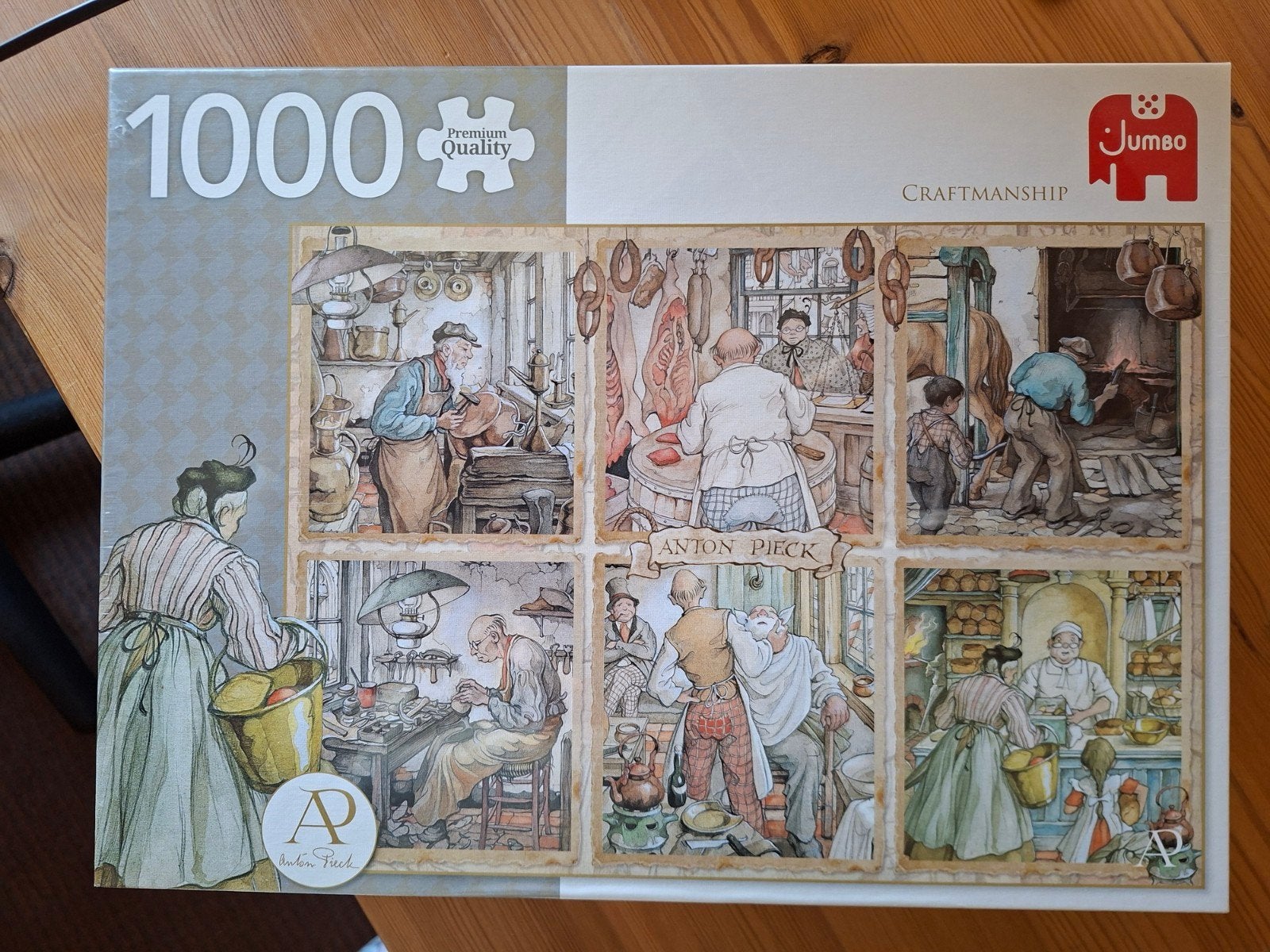 Jumbo Anton Pieck Craftmanship 1000 stukjes legpuzzel NIEUW, Ophalen of Verzenden, 500 t/m 1500 stukjes, Nieuw, Legpuzzel