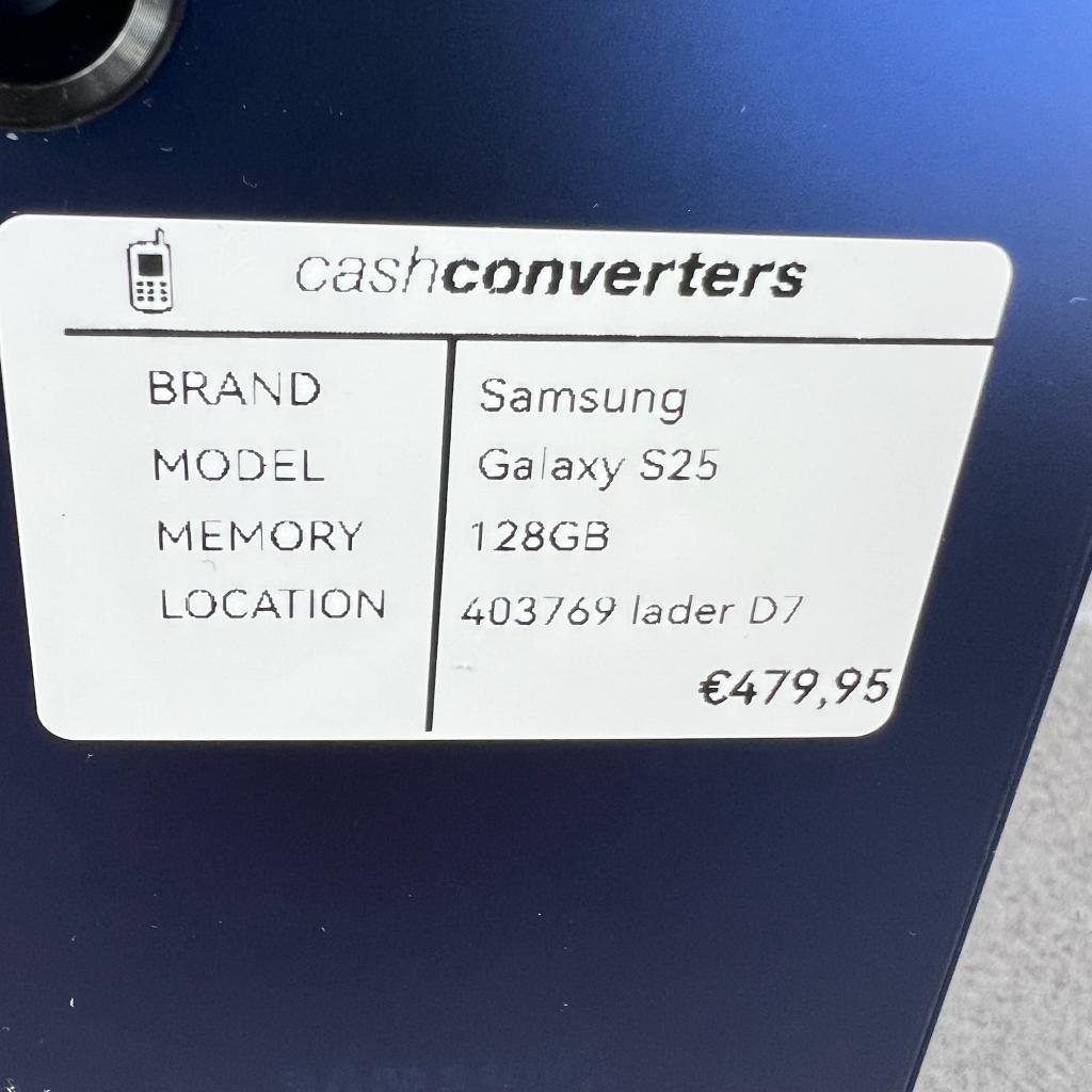 Samsung Galaxy S25 | 128GB | blauw | lader | 403769, Gebruikt, Overige modellen, Blauw, Touchscreen