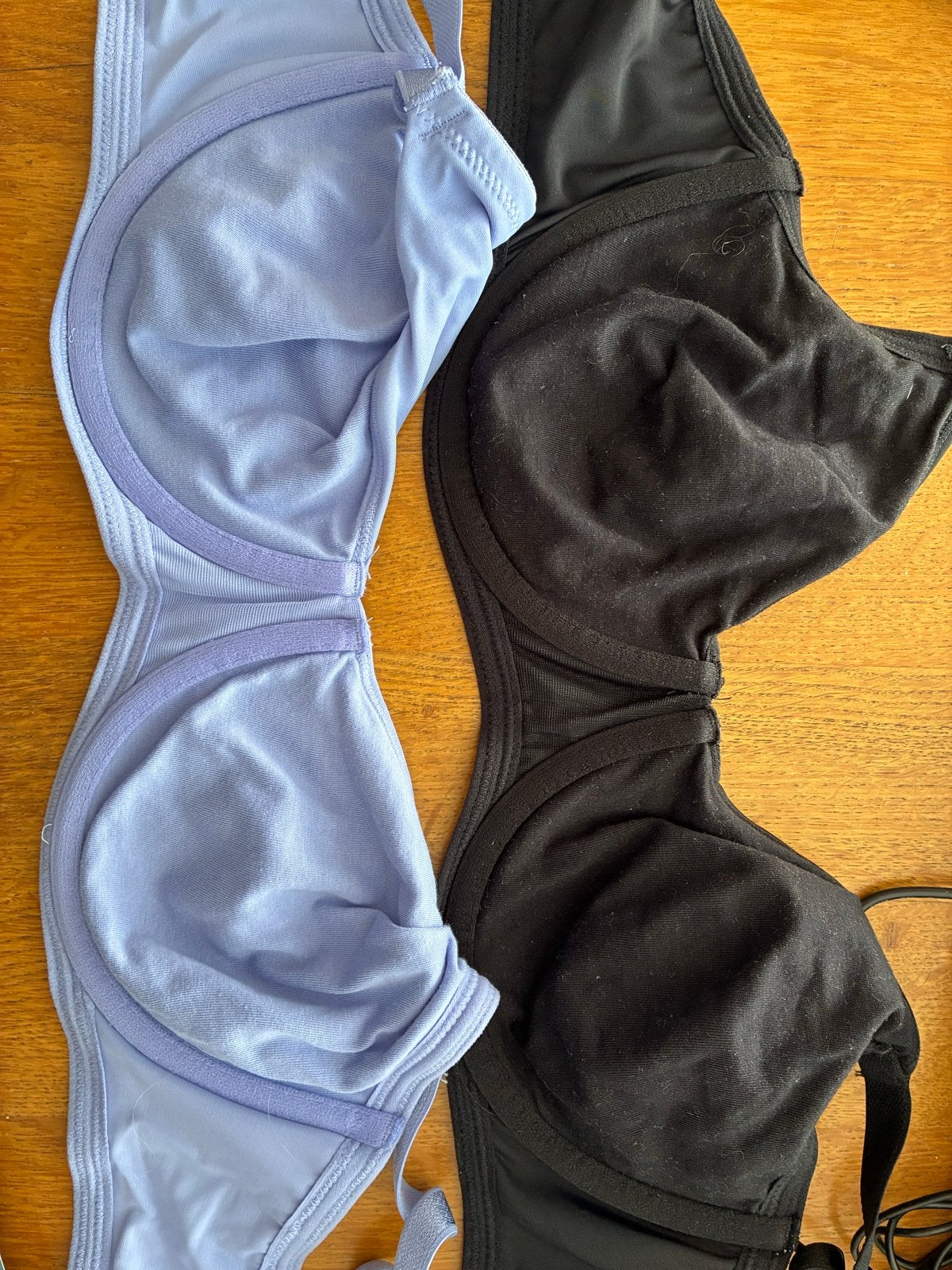 2 HEMA BH's - Zwart en Lila - Maat 80D - Ongedragen, Ophalen of Verzenden, Zwart, BH