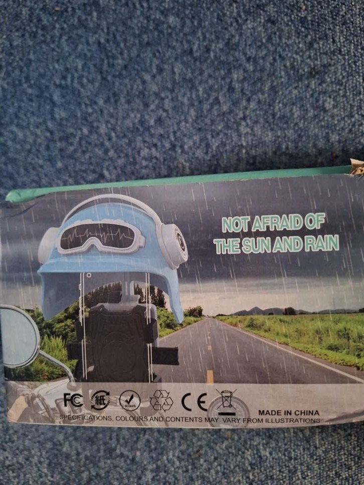 nieuw! telefoonhouder  met helmdesign, Ophalen of Verzenden, Nieuw, Fiets