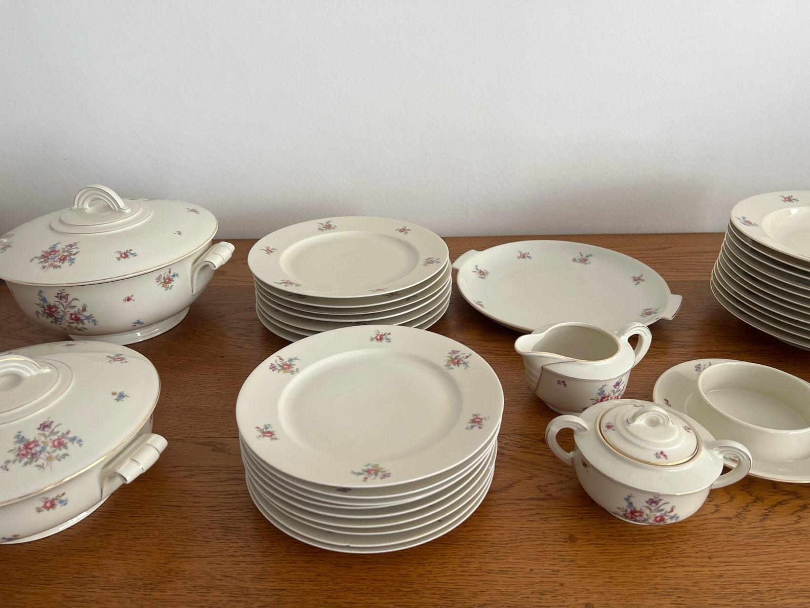 Vintage Arzberg Porzellanfabriek servies met bloemmotief, Ophalen