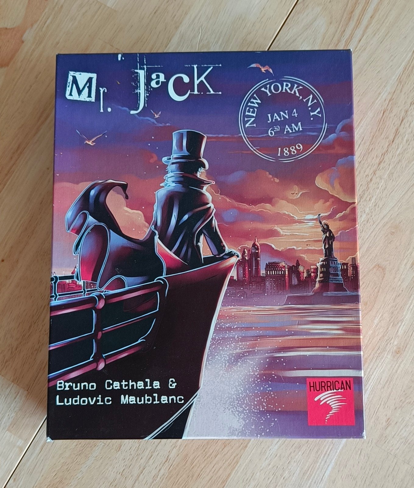 Mr. Jack New York bordspel, Een of twee spelers, Ophalen of Verzenden, Zo goed als nieuw