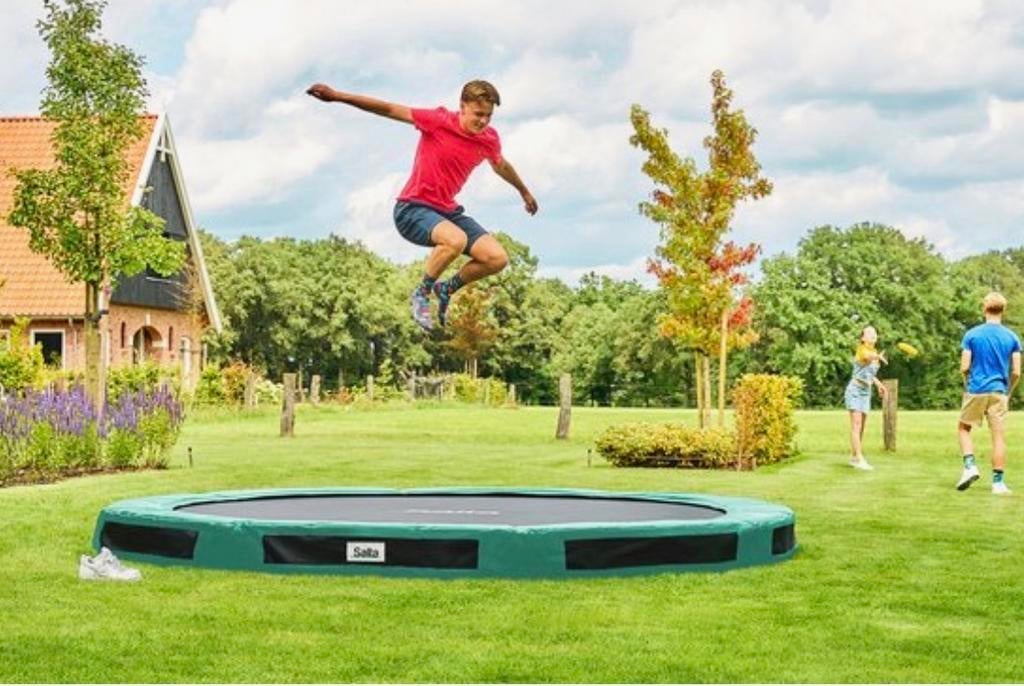 Salta Premium Inground Trampoline 369 cm Groen, Ophalen of Verzenden, Nieuw
