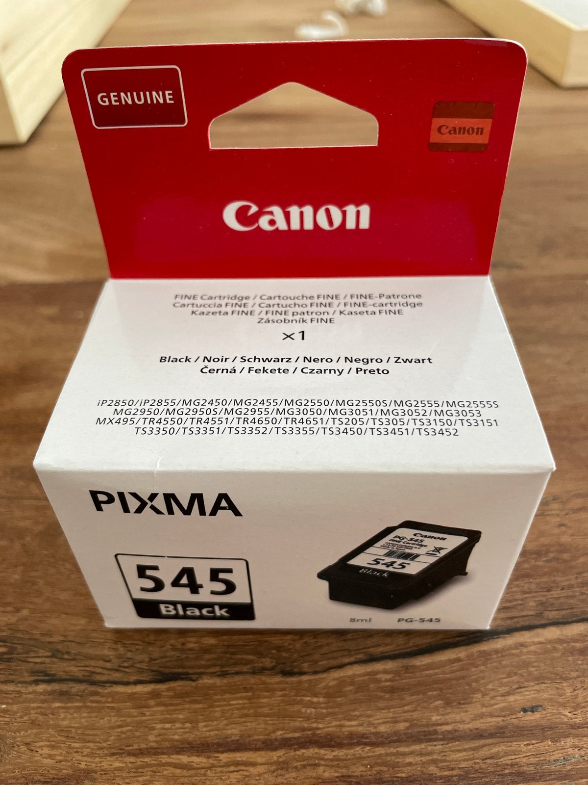 Canon Pixma PG-545 Zwarte Inktcartridge - Nieuw, Ophalen of Verzenden, Nieuw, Cartridge