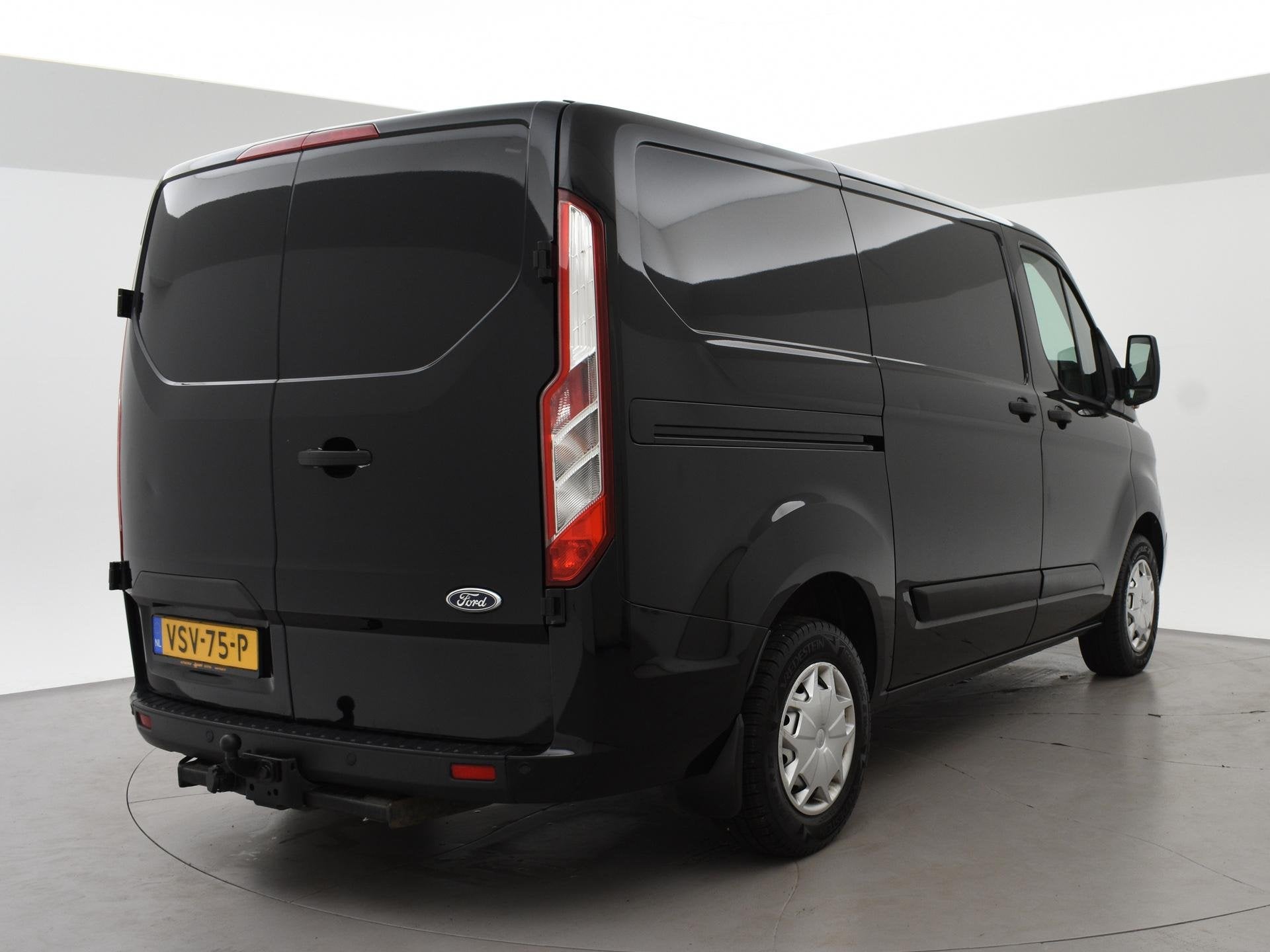 Ford Transit Custom 280 2.0 TDCI 125 PK 3-ZIT EURO6 LIMITED, Auto's, Voorwielaandrijving, Stof, Gebruikt, Euro 6