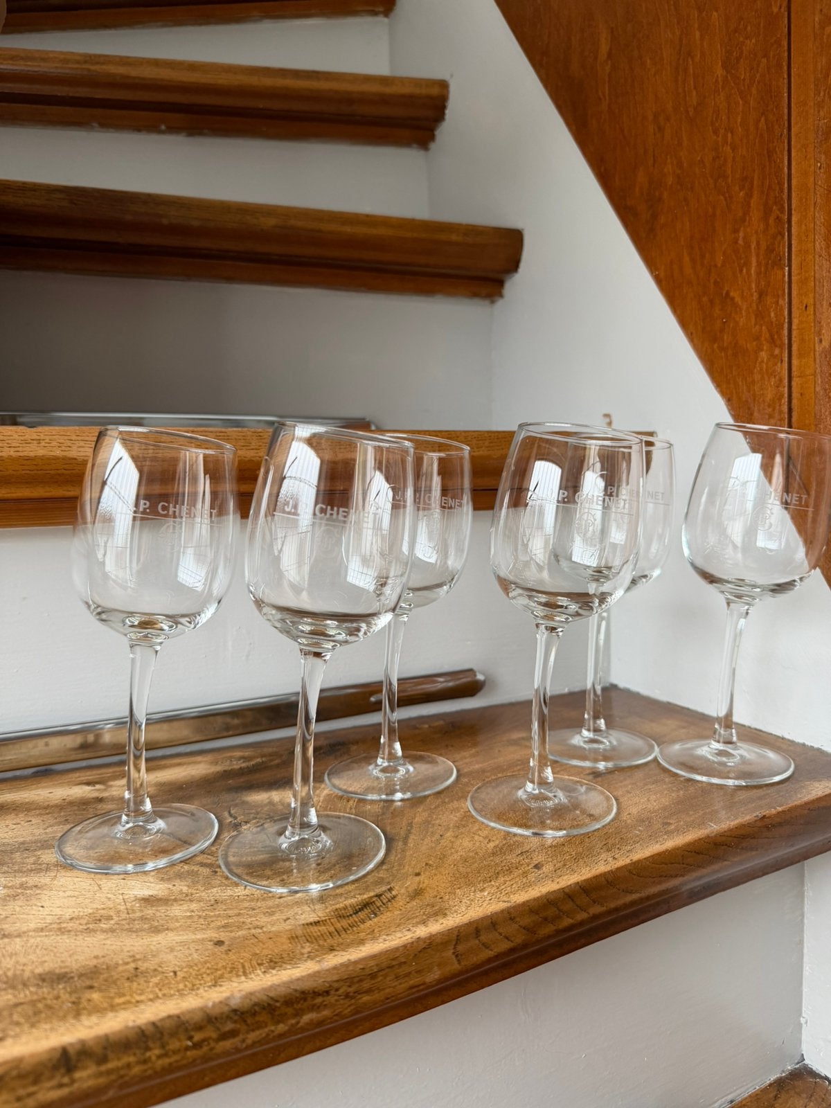 6x J.P. Chenet wonky wijnglas, Verzamelen, Glas en Borrelglaasjes, Ophalen of Verzenden, Zo goed als nieuw, Overige typen