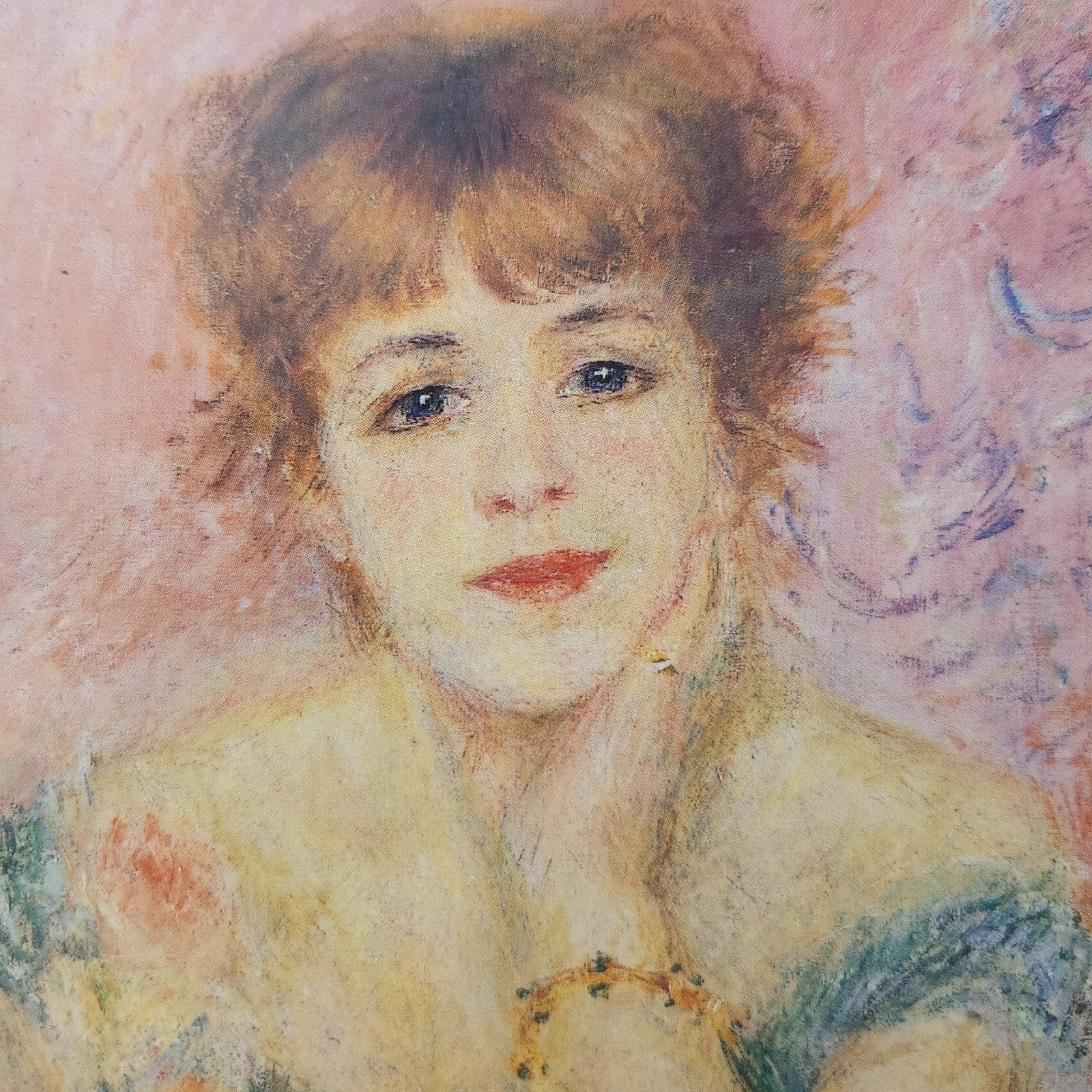 A1 Kunstkaart Renoir - Portret van actrice Jeanne Samary, Verzenden, Ongelopen, Cultuur en Media
