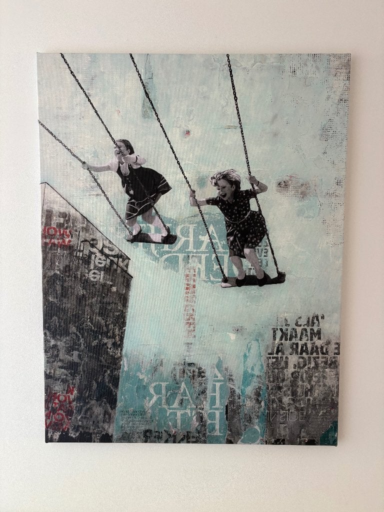 Saturday Swing van DB Waterman - Canvas Schilderij, Ophalen, Oorspronkelijke maker, Zo goed als nieuw, Schilderij