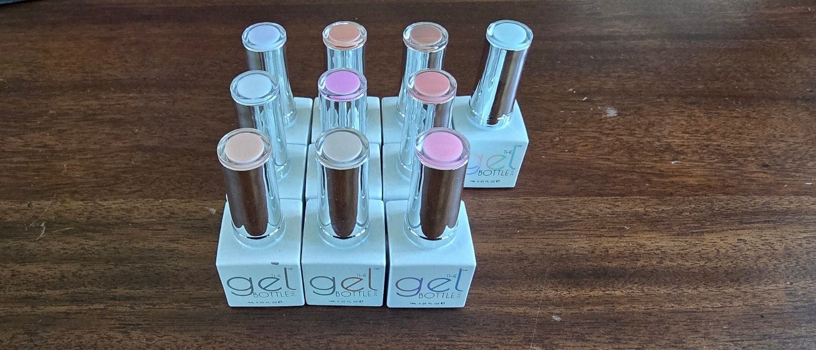 GelBottle BIAB set MINI's - 10 nieuwe en ongebruikte kleuren, Overige kleuren, Verzenden, Zo goed als nieuw, Handen en Nagels