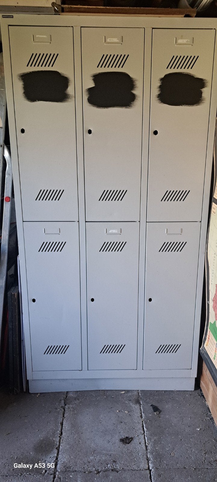 6-deurs Locker Overtoom - H185xB93xD50 cm, Ophalen of Verzenden, Gebruikt