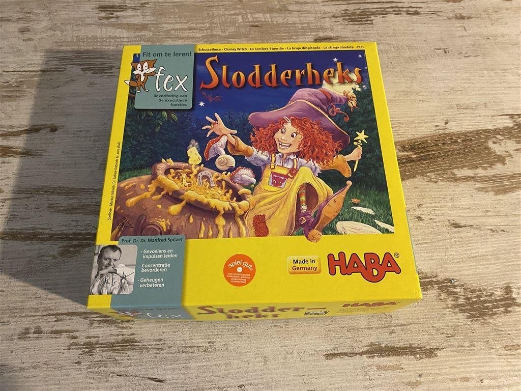 Slodderheks fit om te leren! Haba [s134], Hobby en Vrije tijd, Gezelschapsspellen | Bordspellen, Verzenden, Zo goed als nieuw