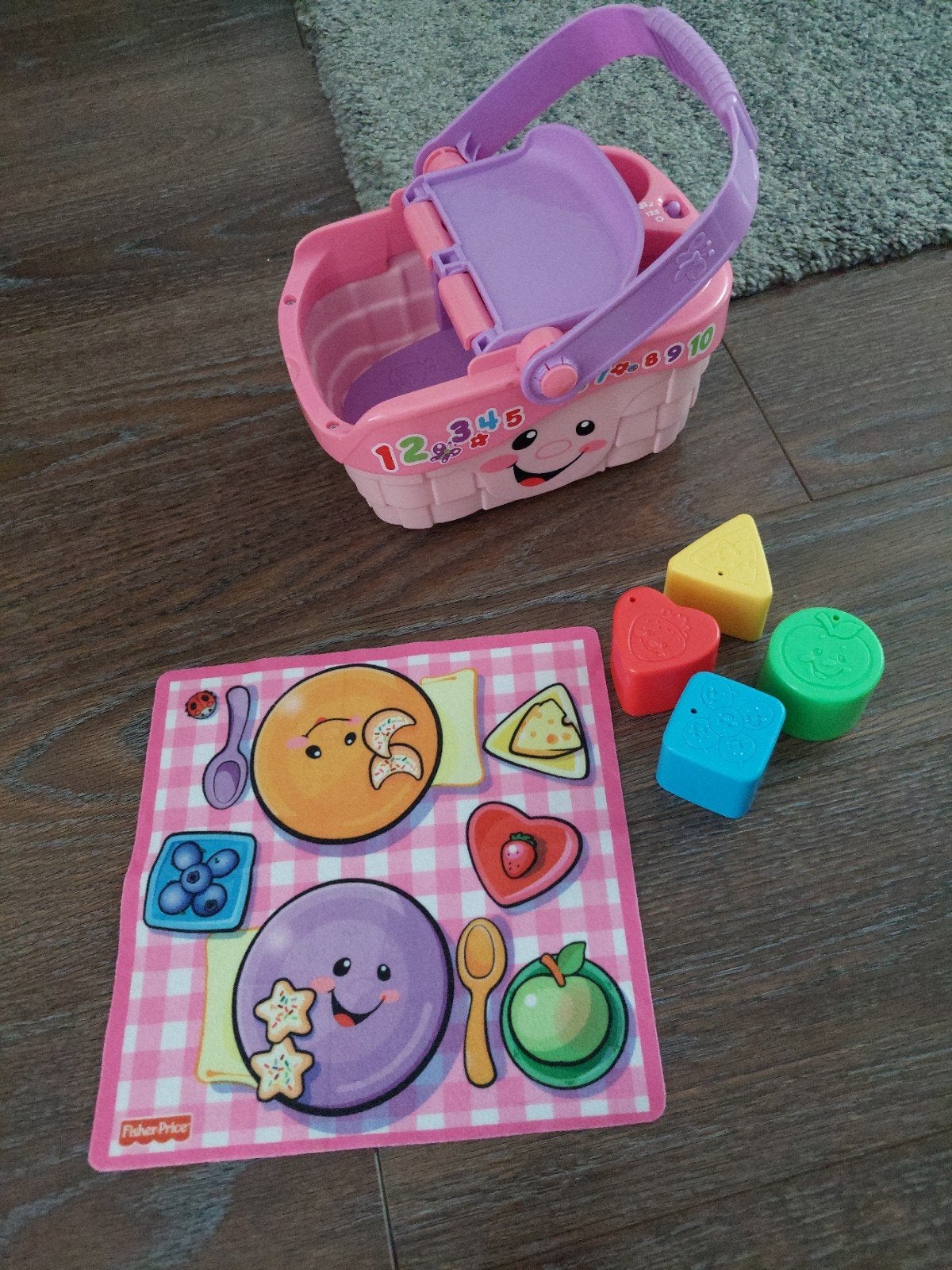 Fisher Price Laugh & Learn Picknick mand vormenstoof, Verzenden, Zo goed als nieuw, Speelset, Met geluid