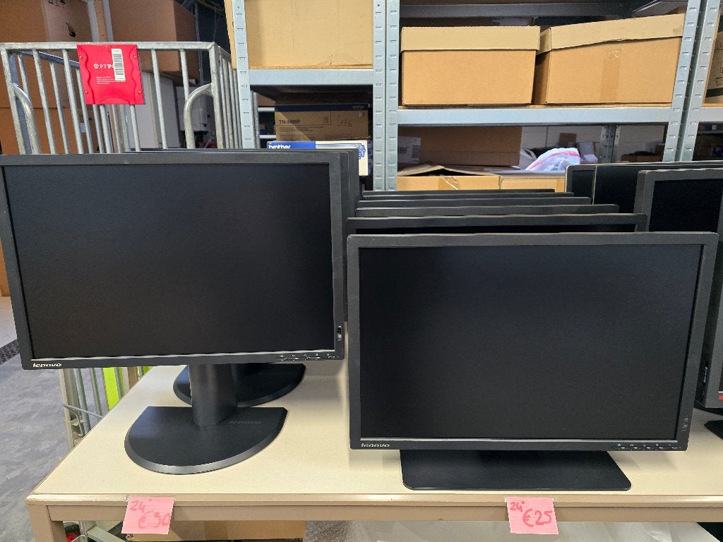 OPRUIMING: 24" Lenovo Thinkvision T2454pC-IPS_VGA-HDMI-DP, Computers en Software, Monitoren, Ophalen, Gebruikt, IPS, Kantelbaar