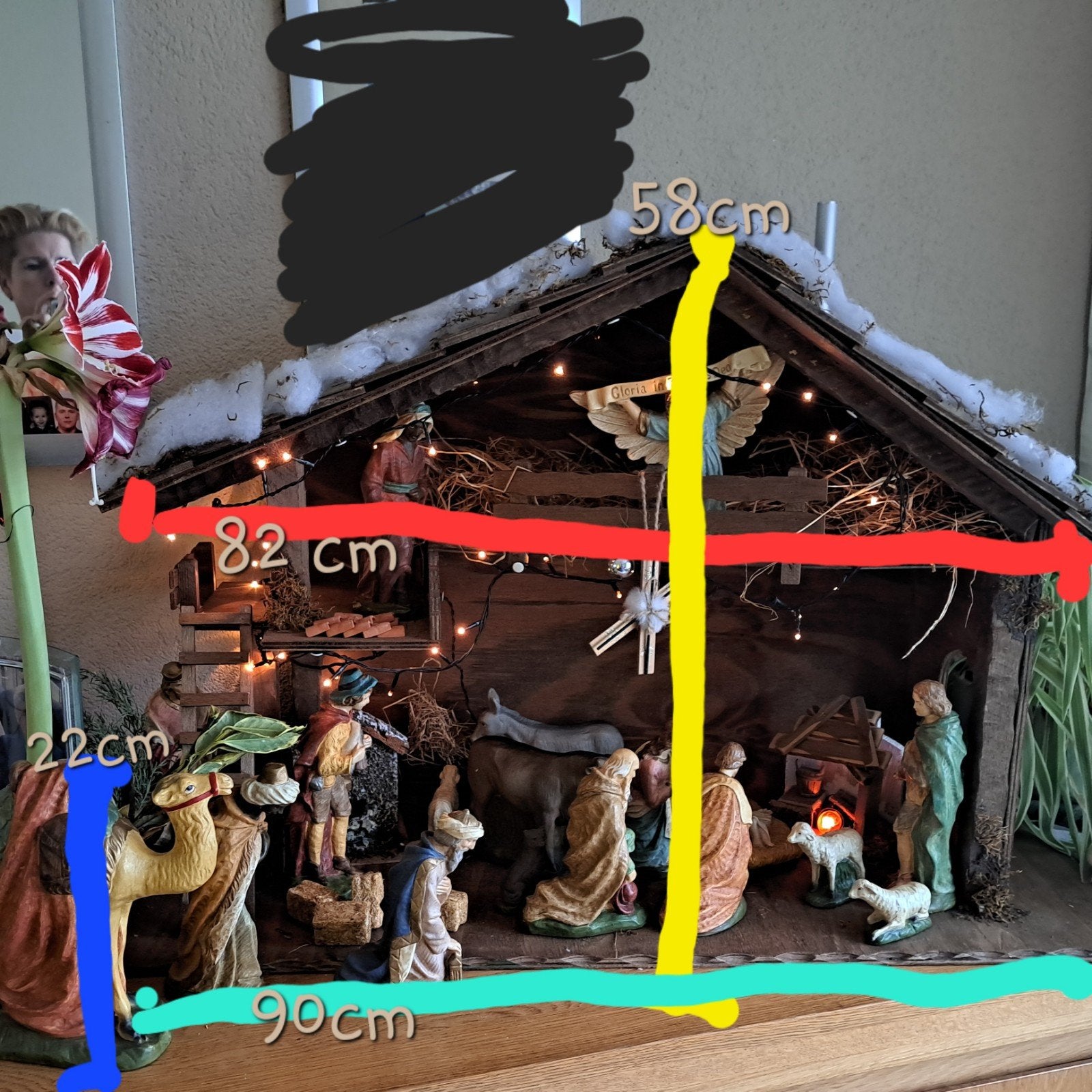 mooi groote kerststal met grote beelden, Diversen, Ophalen, Zo goed als nieuw
