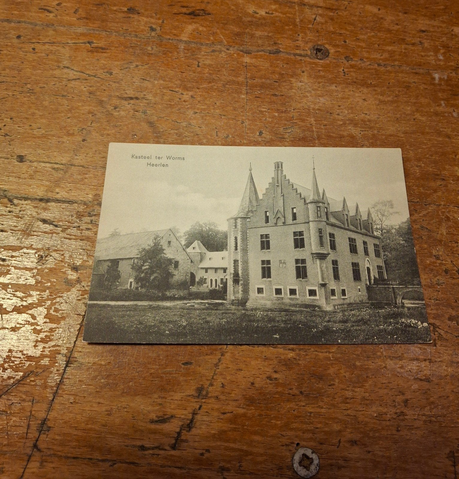 Oude Ansichtkaart Kasteel ter Worms, Heerlen, Ophalen of Verzenden, Voor 1920, Ongelopen, Limburg