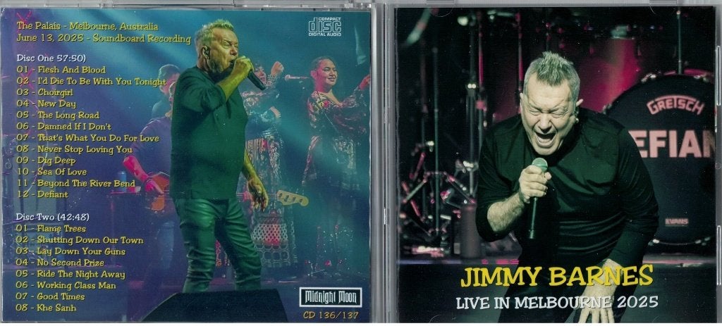 Jimmy Barnes - Live in Melbourne 2025  2-cd import, Cd's en Dvd's, Blues Rock, Ophalen of Verzenden, Live-album, Nieuw in verpakking