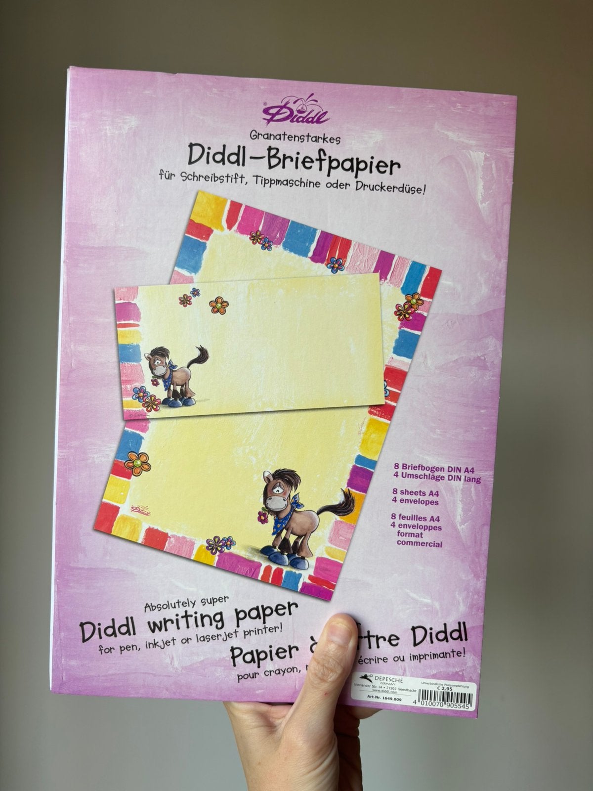 Diddl briefpapier set nummer 160, Verzenden, Zo goed als nieuw
