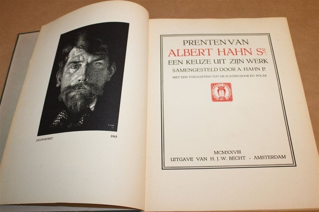 Prenten van Albert Hahn — Politieke Prentkunst Antiek 1928, Ophalen of Verzenden, Gelezen