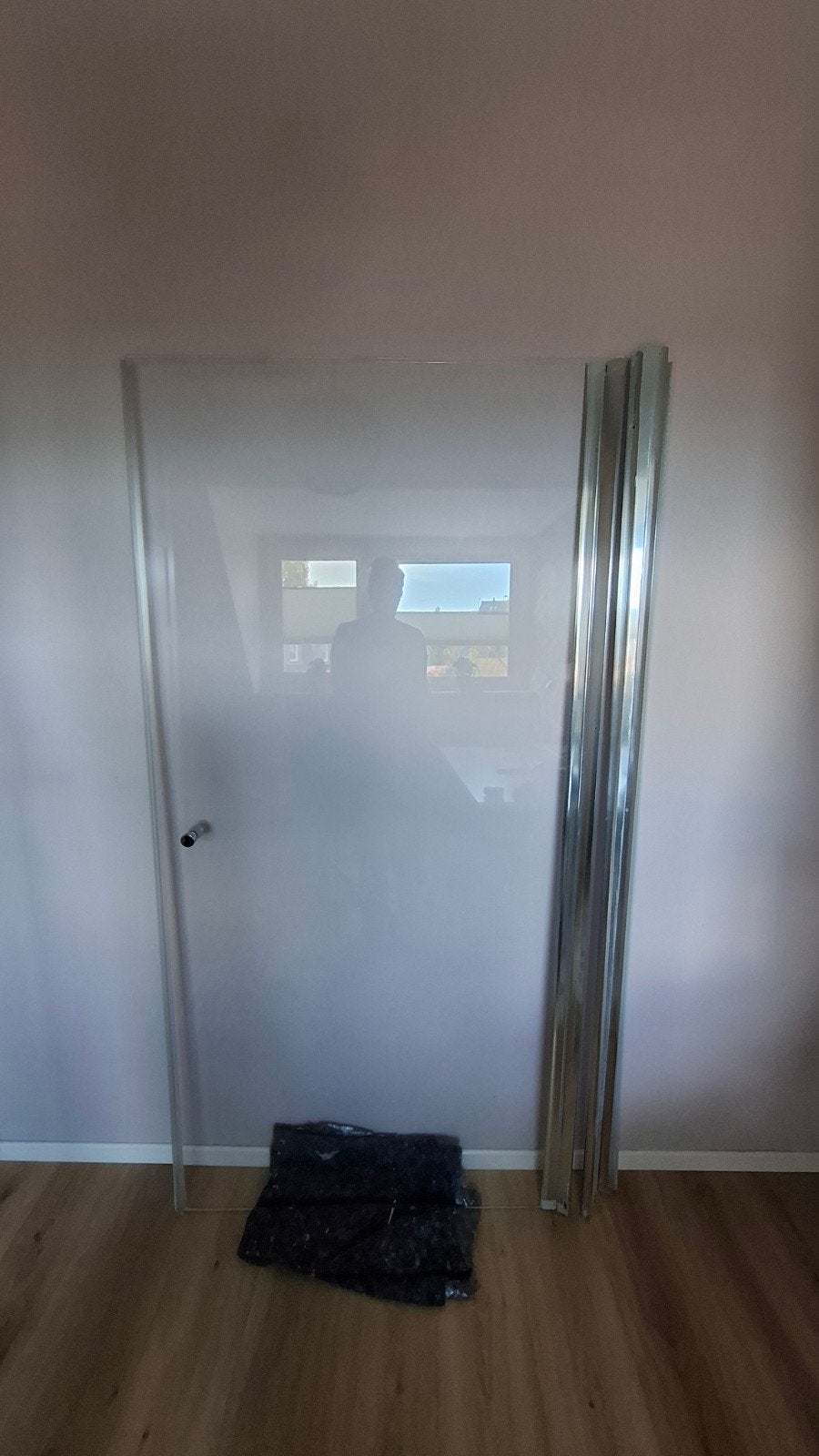 Glazen douchedeur 185x100 cm - Gratis af te halen, Ophalen, Gebruikt, Glas, Douche