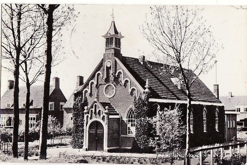 Strijen (ZH) Mookhoek N.H. kerk 1964., Verzamelen, Ophalen, 1960 tot 1980, Gelopen, Zuid-Holland
