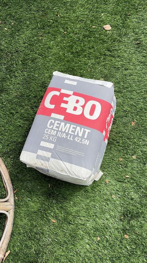 3 zakken cement, Ophalen of Verzenden, Nieuw