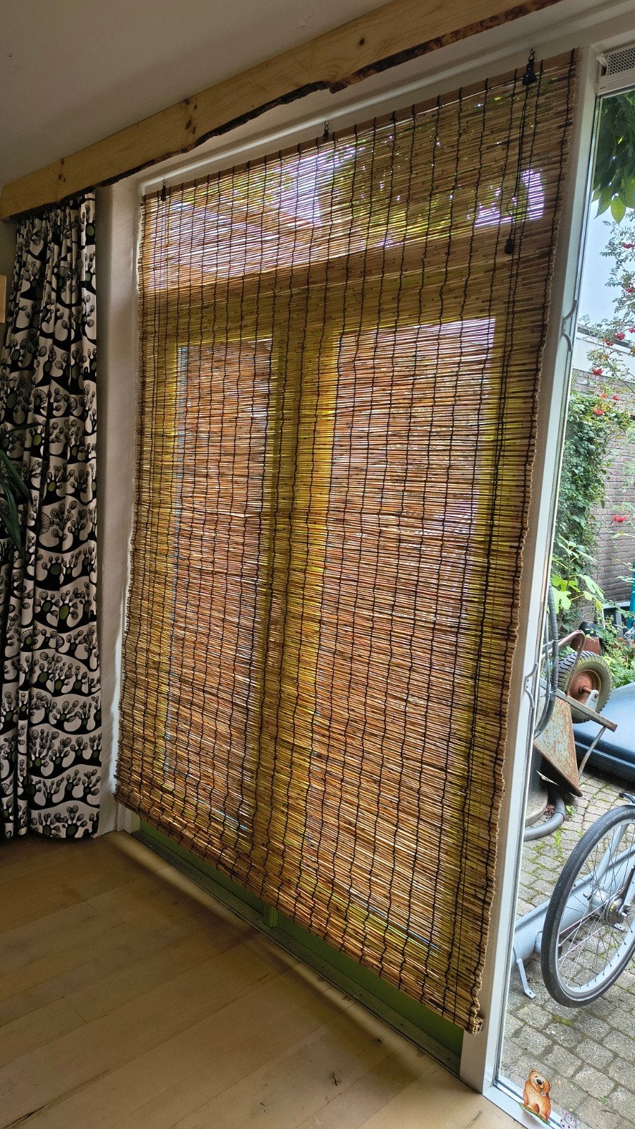 Bamboe rolgordijn - extra groot 232x172, Ophalen, Gebruikt, Rolgordijn, Bamboe