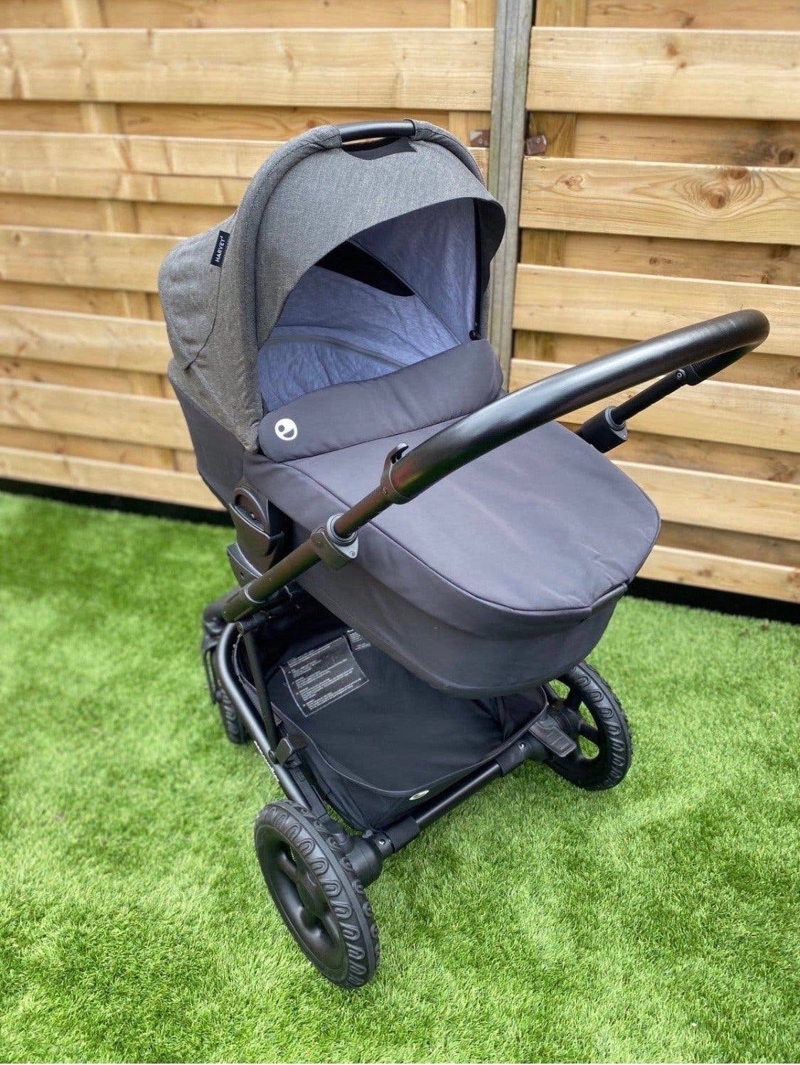 Easywalker Harvey 2 kinderwagen met Reiswieg en Zitje, Zo goed als nieuw, Combiwagen, Met reiswieg, Ophalen