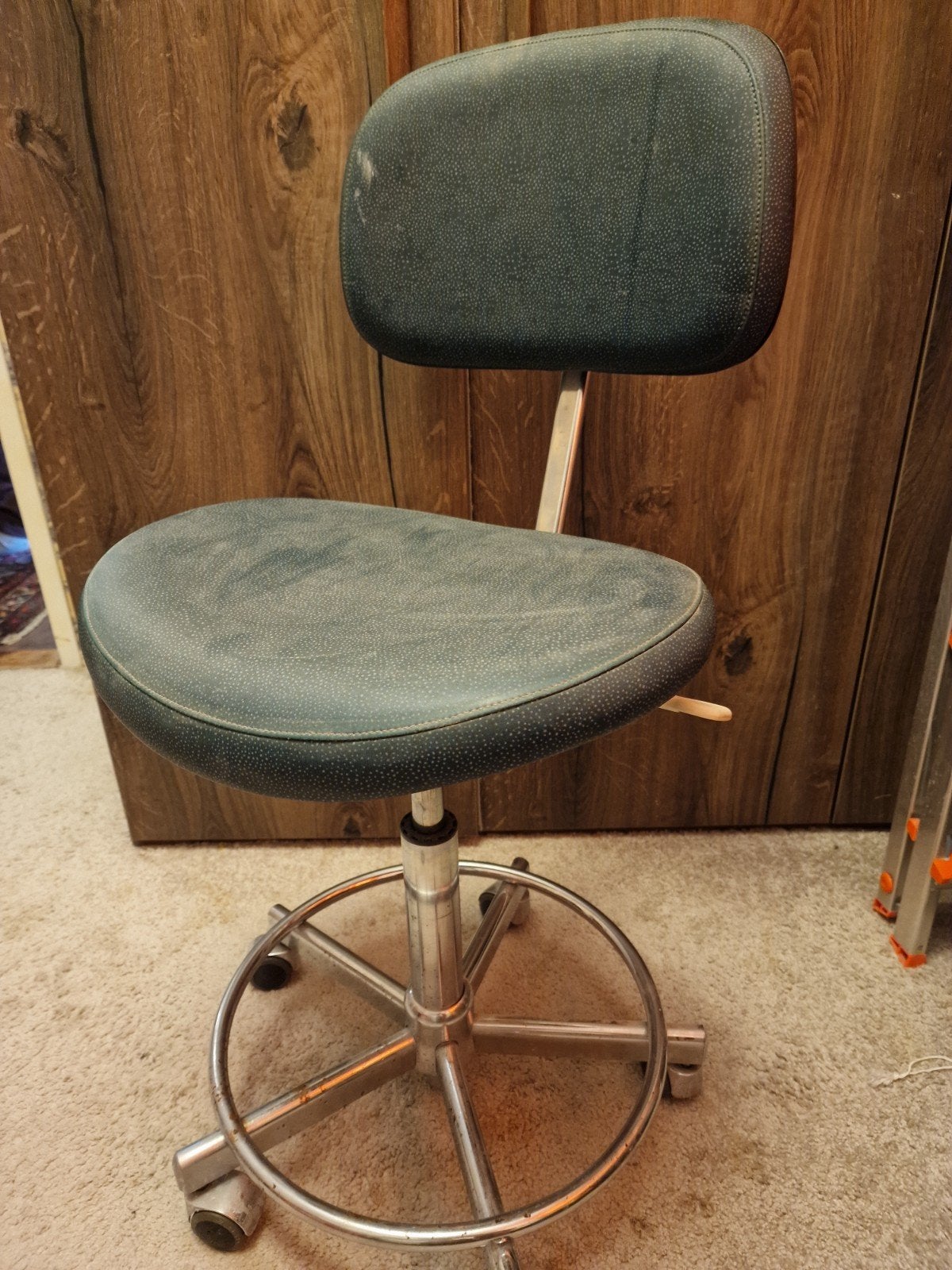 vintage laboratorium stoel Jörg&Sohn, Ophalen, Gebruikt, Kunststof, Vintage