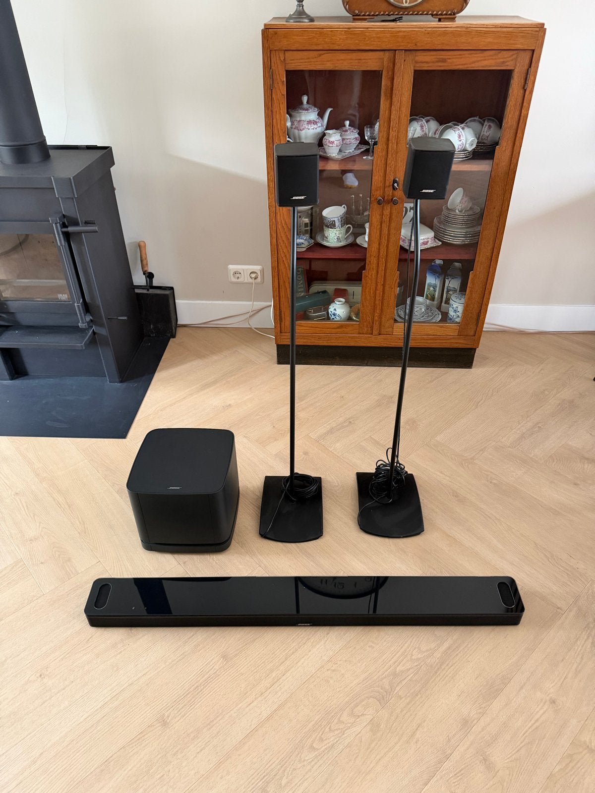 Bose Soundbar 900 met Subwoofer 500 en Surround Speakers, Losse componenten, Zo goed als nieuw, Speakers, Ophalen
