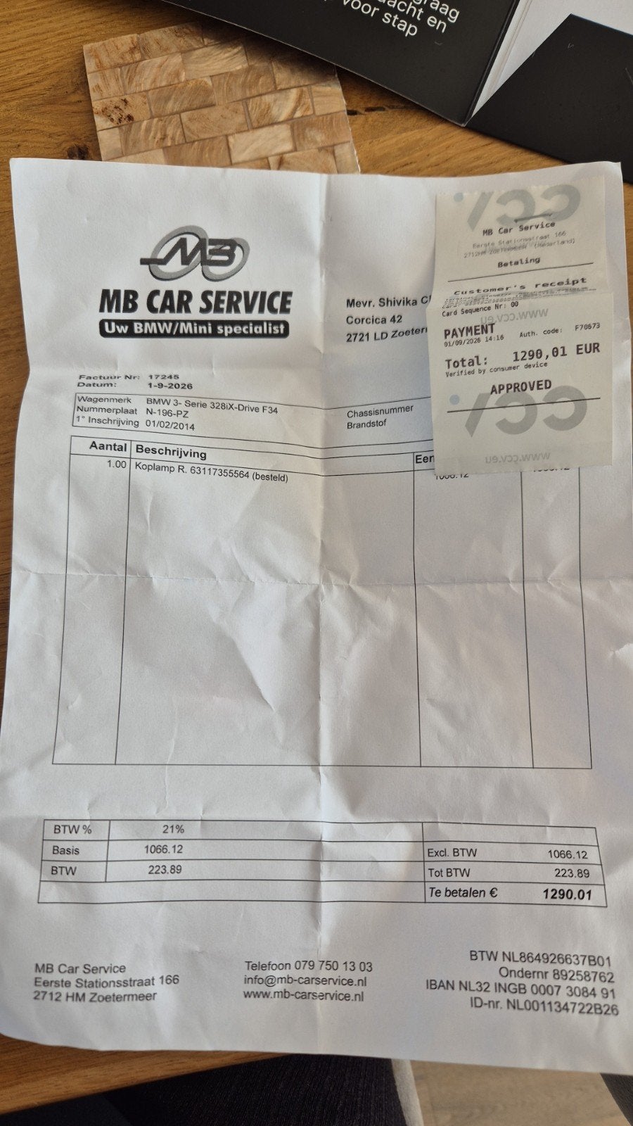 BMW 3 Serie F34 GT Bi-Xenon Koplamp Rechts - 63117355564, Ophalen, Nieuw, BMW