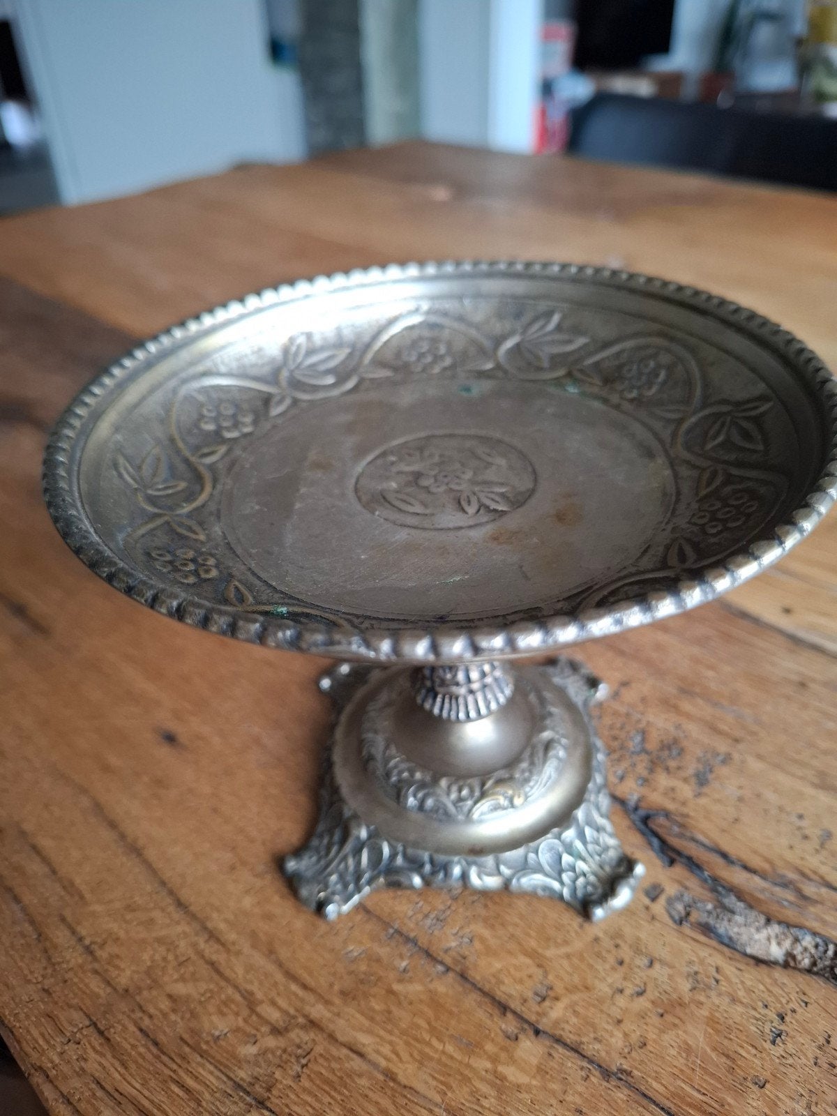 Antieke Tazza - decoratieve schaal op voet, Ophalen