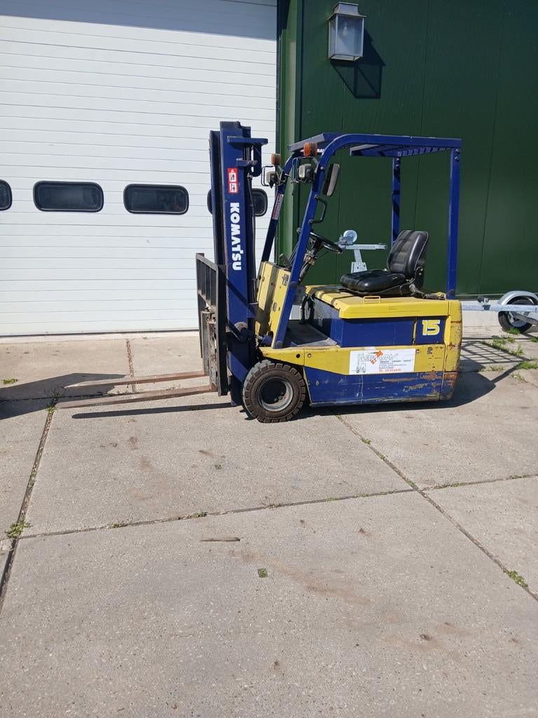 komatsu elektrische heftruck FB15 M3 ,3 wielen €3950, Ophalen, 7396 BH, Komatsu, Heftruck
