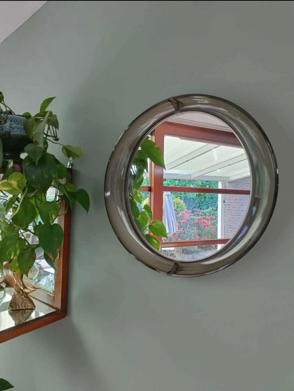 Mid Century Spage age -Allibert- jaren 70 spiegel, Huis en Inrichting, Ophalen, Zo goed als nieuw