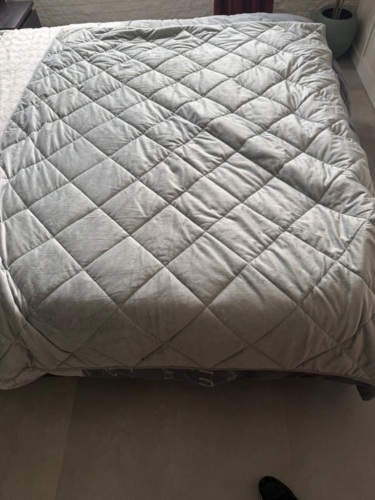Lucovitaal verzwaringsdeken 5 kg, Huis en Inrichting, Slaapkamer | Beddengoed, Eenpersoons, Ophalen of Verzenden, Grijs, Deken of Dekbed