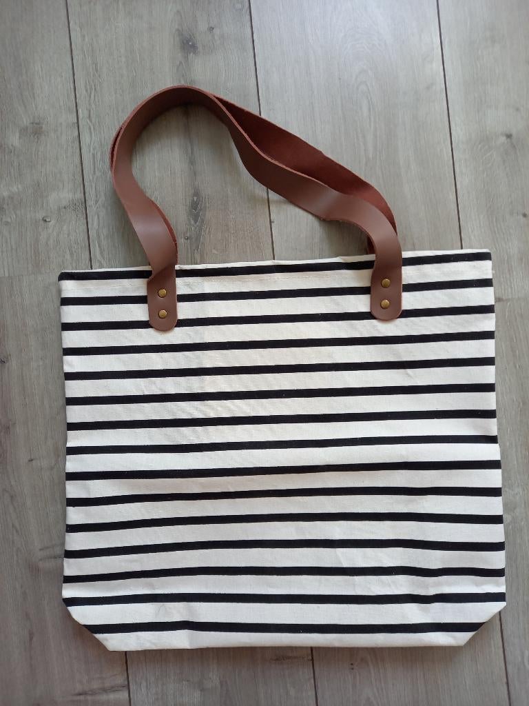 Nieuw! Canvas tas, Ophalen of Verzenden, Nieuw, Beige, Shopper