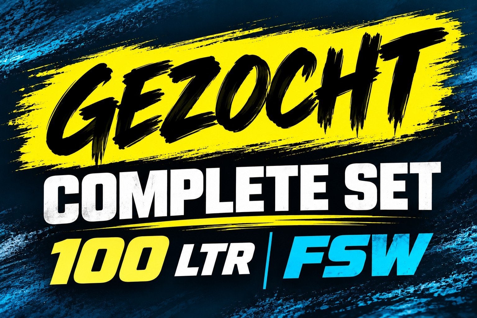 gezocht : complete set. fsw 100-105 ltr, Watersport en Boten, Ophalen of Verzenden