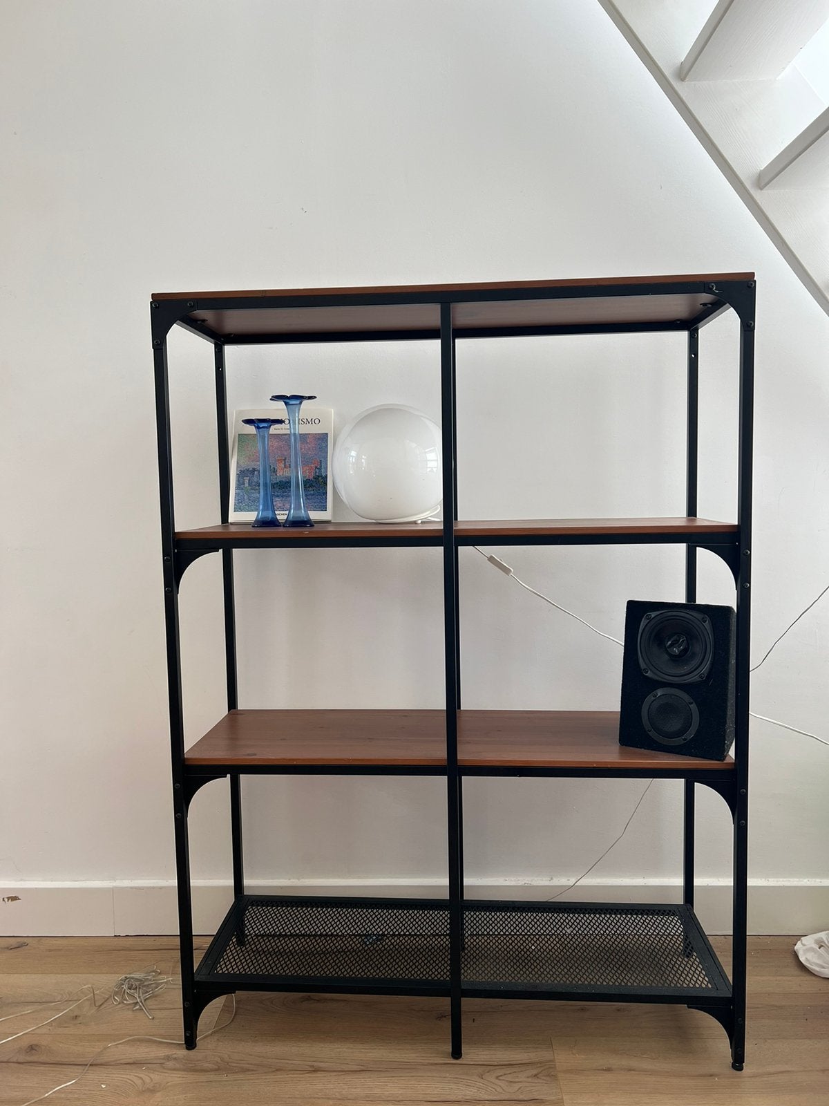 Rack/Stellingkast, zwart, 100x136 cm, Ophalen of Verzenden, Zo goed als nieuw