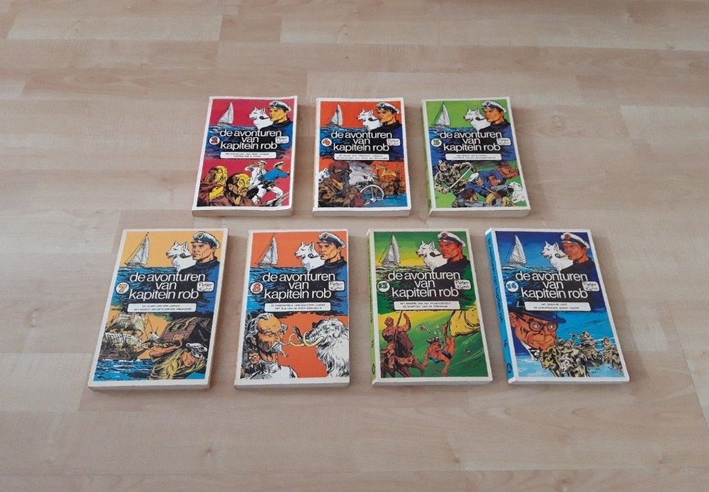 Diverse Kapitein Rob stripboeken, Meerdere stripboeken, Ophalen of Verzenden, Gelezen