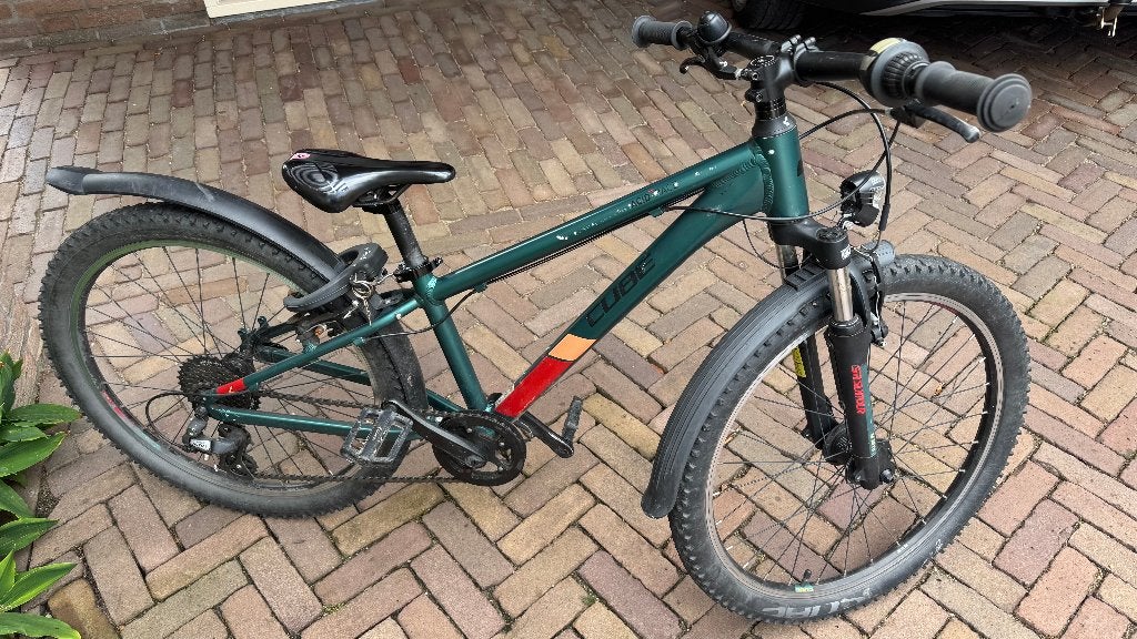 CUBE Jongenscrossfiets 24 inch, 7 versnellingen, spatborden, Fietsen en Brommers, Ophalen, CUBE, Gebruikt, 24 inch