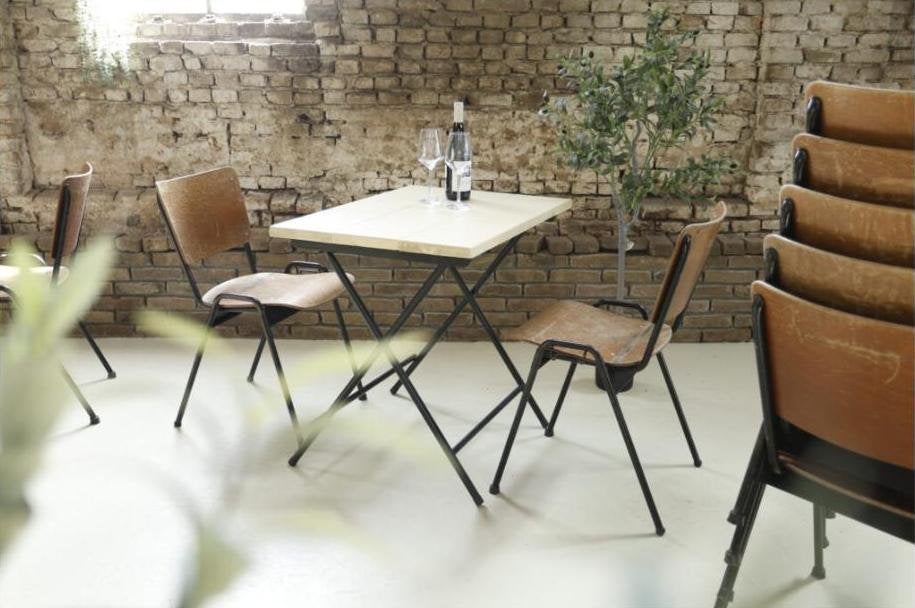 Vintage Ahrend 'Comfort' stoelen in makore hout, ca. 1966, Gebruikt, Overige kleuren, Vijf, Zes of meer stoelen, Hout