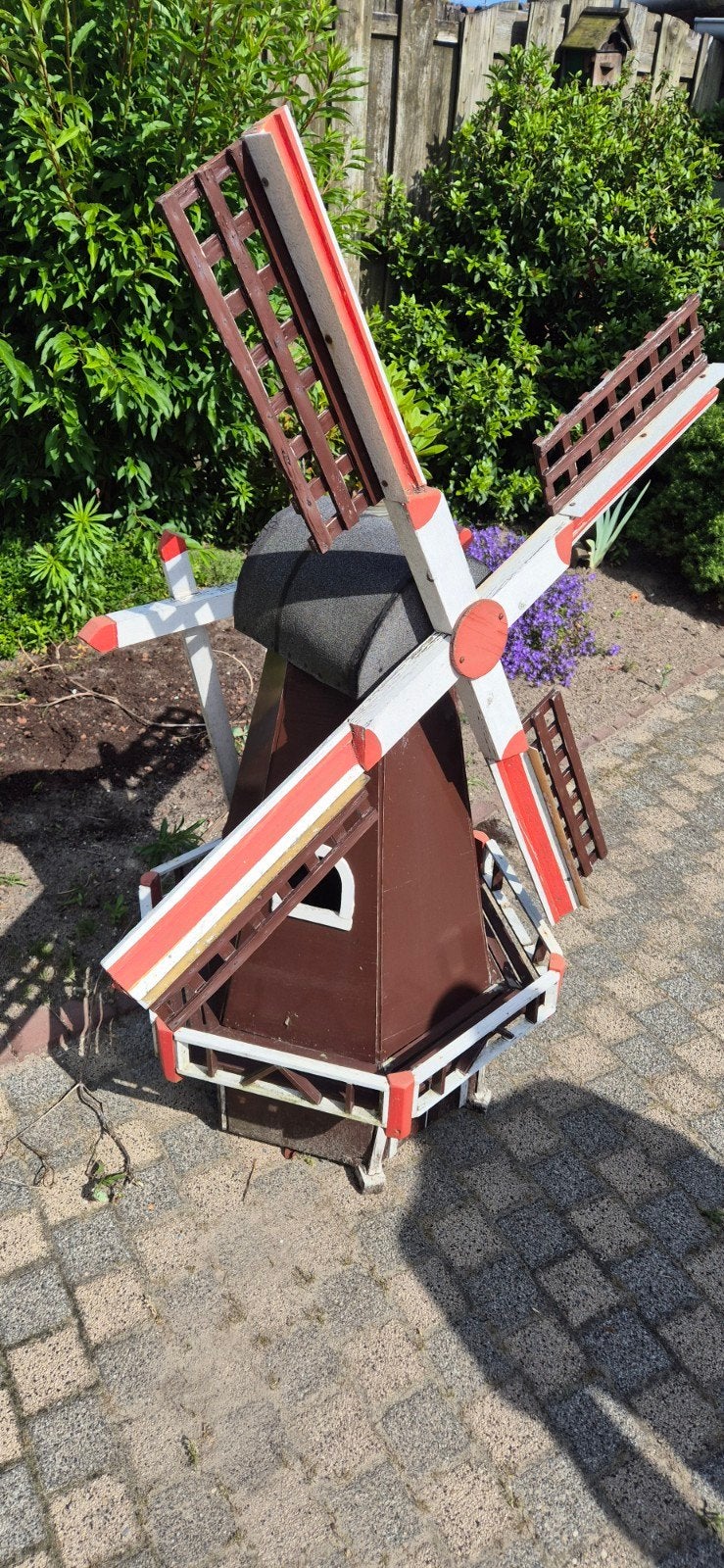 Decoratieve Tuinmolen - Houten Windmolen, Tuin en Terras, Ophalen of Verzenden, Gebruikt, Hout, Overige typen