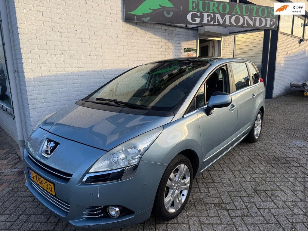 Peugeot 5008 1.6 THP ST Premiere 7p. PANO AIRC ELECTRA PAKKE, Voorwielaandrijving, Euro 5, Gebruikt, Blauw