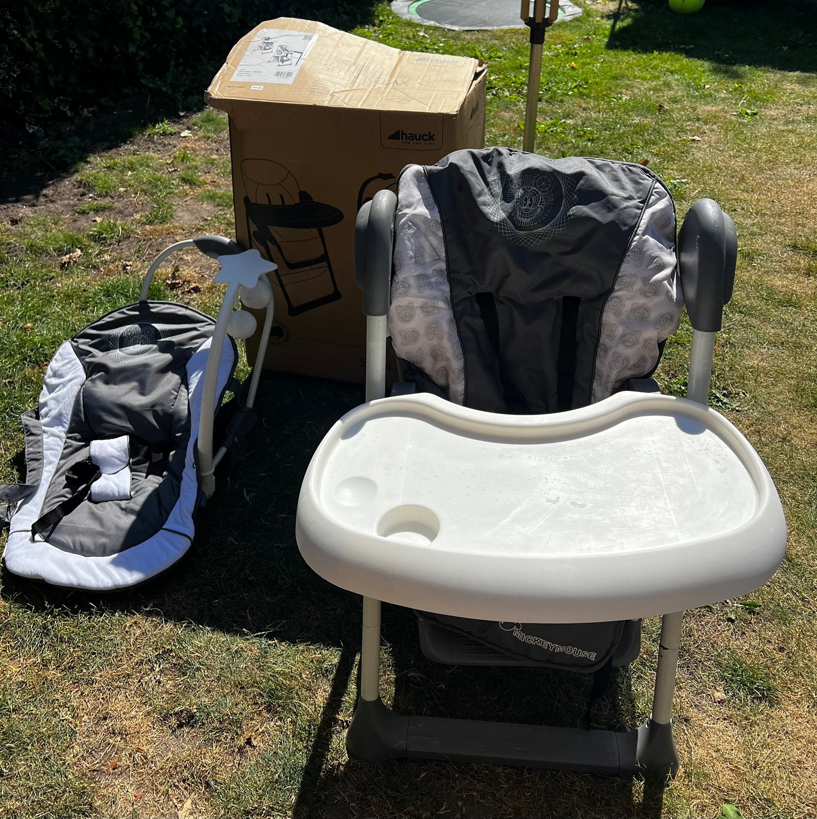 Hauck Sit'n Relax kinderstoel met babystoel - Mickey, Ophalen, Gebruikt, Meegroeistoel, Afneembaar eetblad