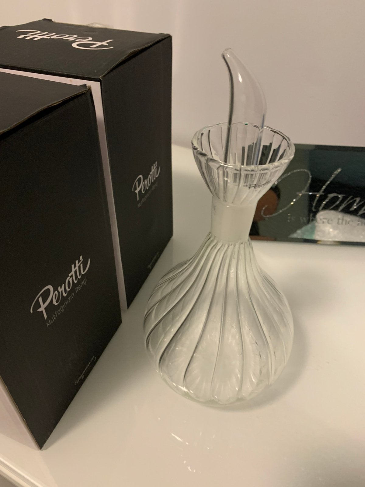 Perotti olie en azijn stel glas 2 x 900ml nieuw, Huis en Inrichting, Keuken | Keukenbenodigdheden, Ophalen of Verzenden, Nieuw