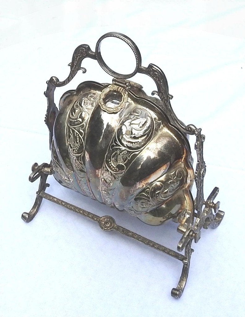 Originele Victorian style folding biscuit box uit begin 1900, Ophalen