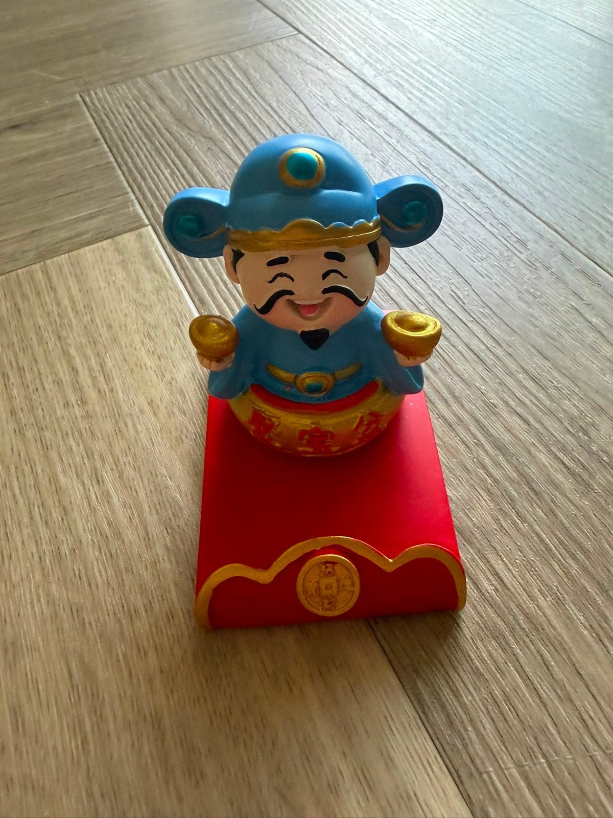 Chinees geluksbeeldje - God van Rijkdom, Verzamelen, Beelden en Beeldjes, Ophalen of Verzenden, Nieuw, Overige typen