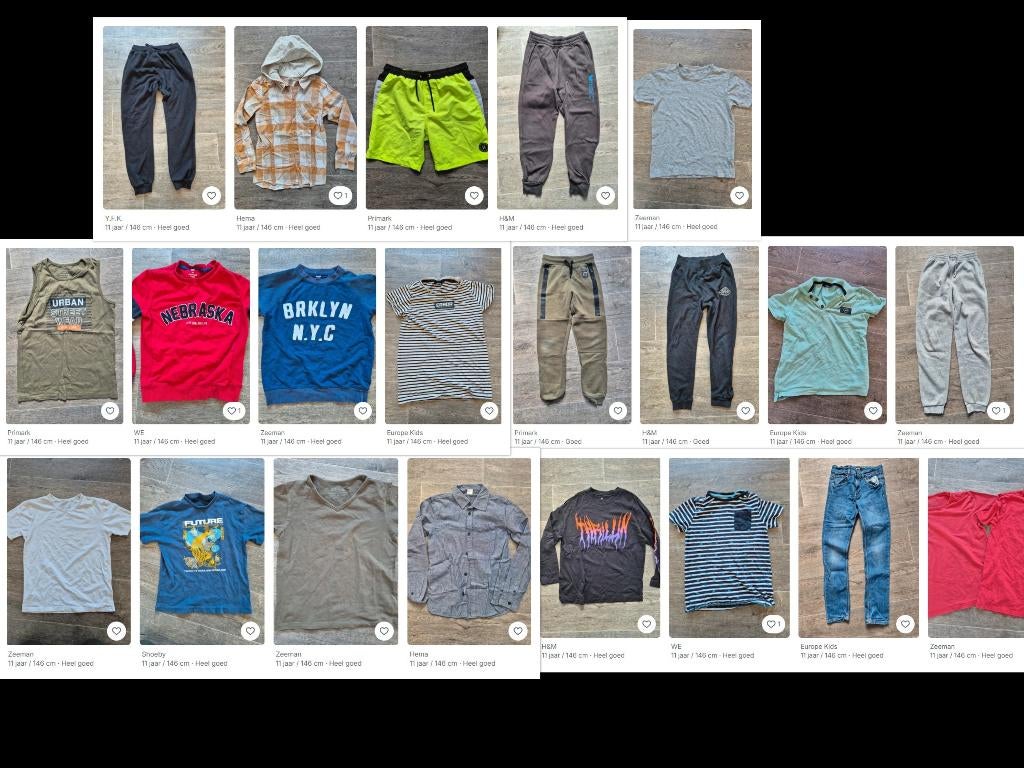 Kledingpakket jongens maat 146, Ophalen of Verzenden, Zo goed als nieuw, Maat 146