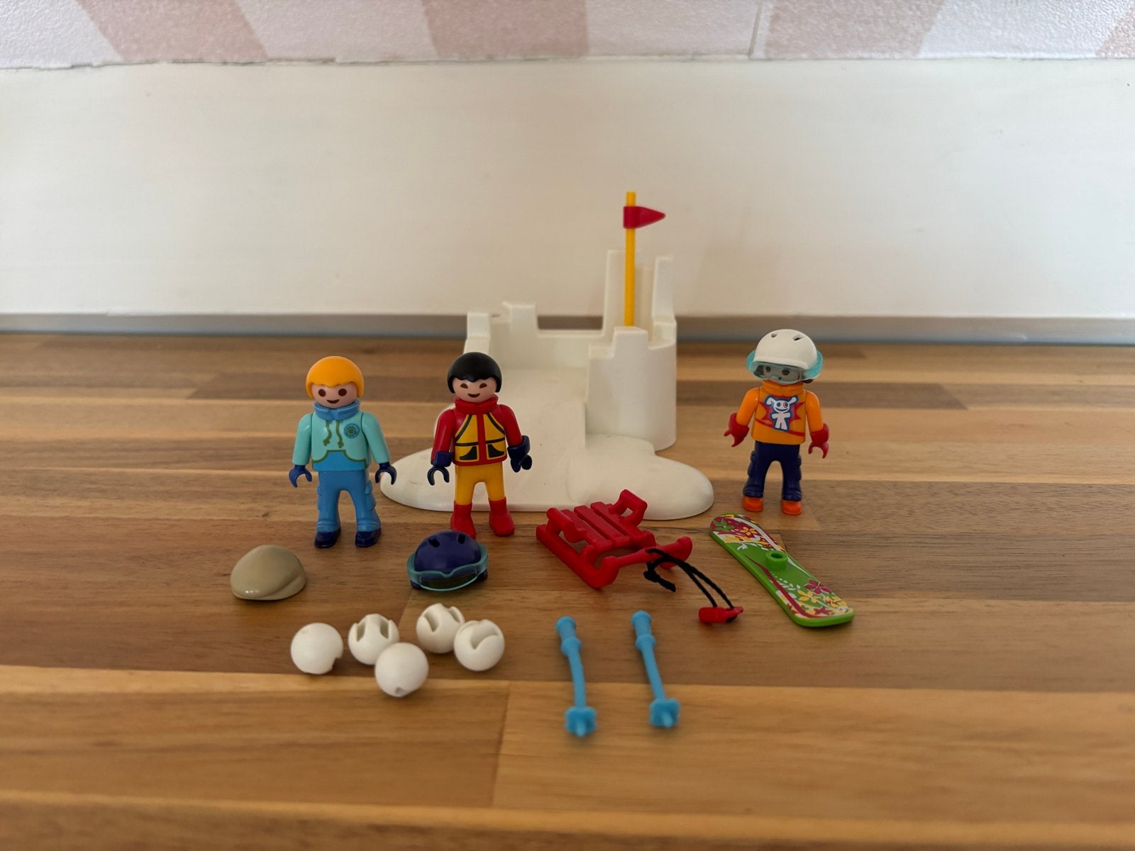 Playmobil Wintersport Set met Poppetjes en Accessoires, Ophalen of Verzenden, Zo goed als nieuw