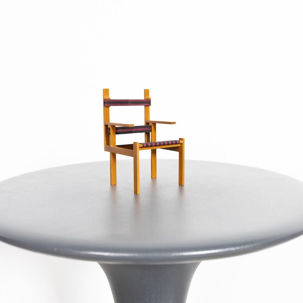 Vitra Miniatuur Lattenstuhl Stoel Bruin Hout/Stof, Niet ingevuld, Zo goed als nieuw, Niet ingevuld, Niet ingevuld