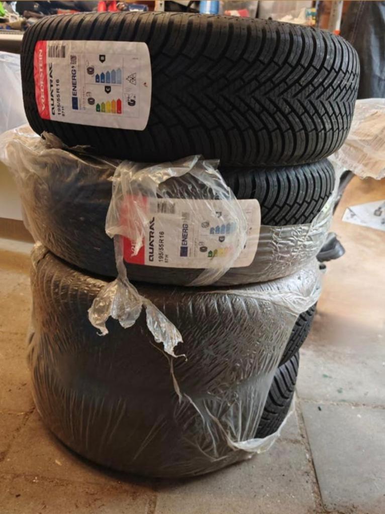 4 nieuwe Vredestein Quatrac 195/55 R16 All-Season autobanden, Auto diversen, Auto-accessoires, Ophalen of Verzenden, Nieuw
